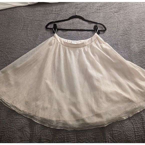 Cream cotton and silk Escada circle skirt 36 / S - Picture 3 of 14